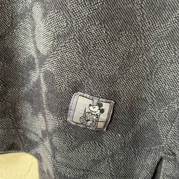 The Disney Store Vintage Mickey Mouse Black Short Sleeve‎ Polo Size Large - Picture 7 of 8